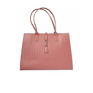 Blush Woven Tote